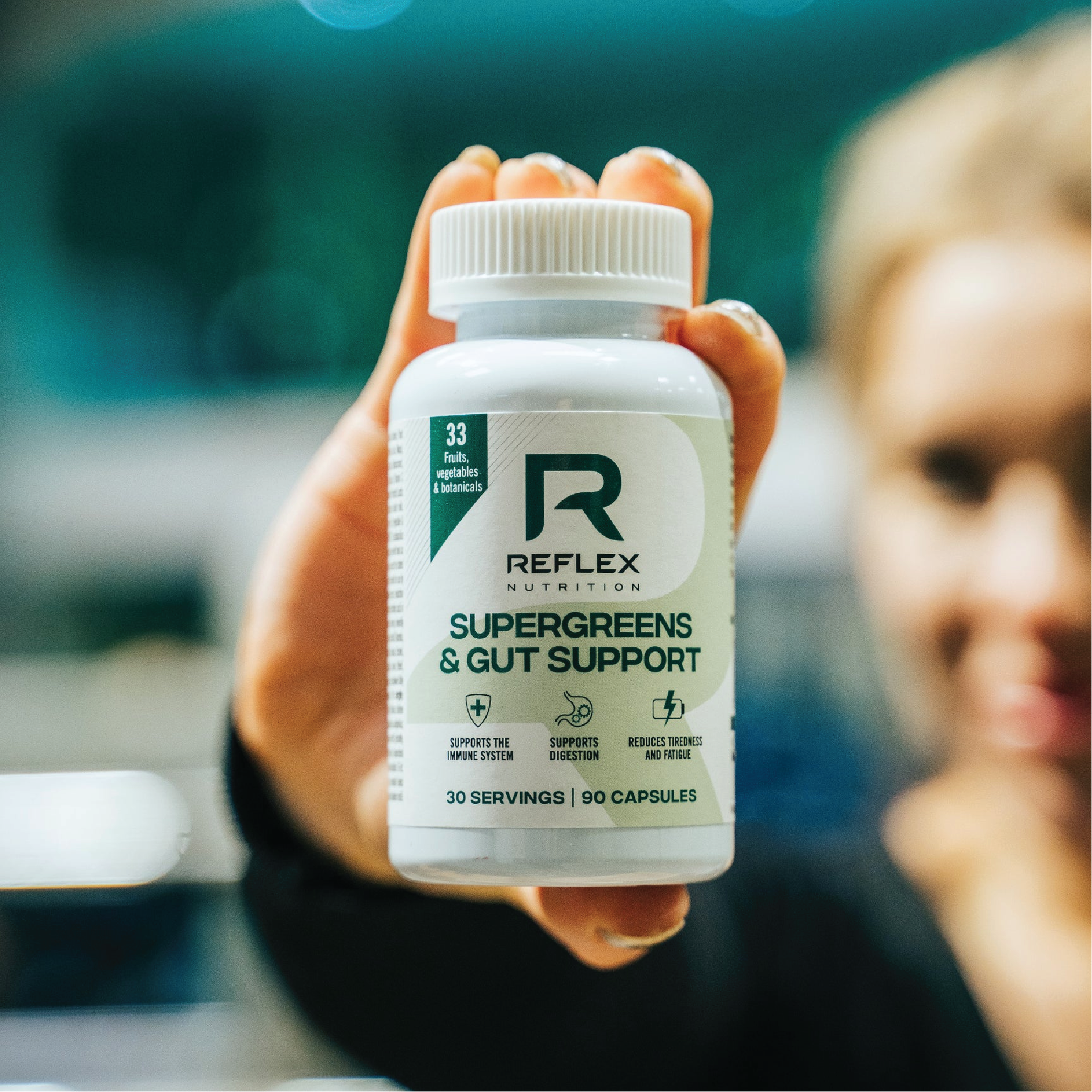 REFLEX NUTRITION - SUPERGREENS + GUT SUPPORT CAPSULES